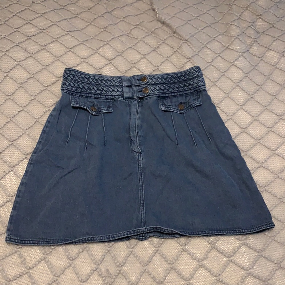 Free People Jean Skirt